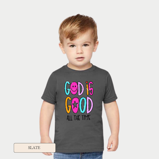 Toddler God is Good Short Sleeve Graphic Tee
