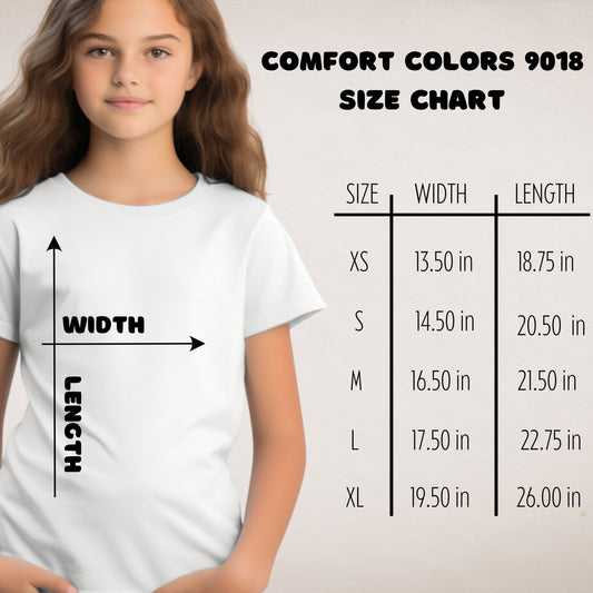 Youth Comfort Colors Short Sleeve Jesus is My Strength T Shirt
