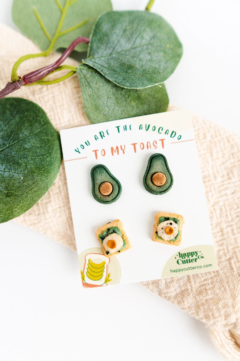 "You're the Avocado to My Toast" Stud Earrings