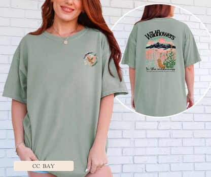 Adult Wildflowers in the Wilderness Comfort Colors Tee