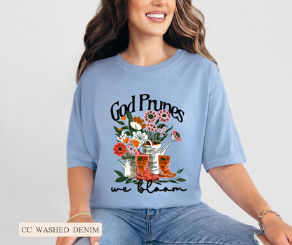 Adult God Prunes We Bloom Comfort Colors Tee