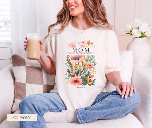 Mom/Grandmother Customizable Proverbs Comfort Colors Tee