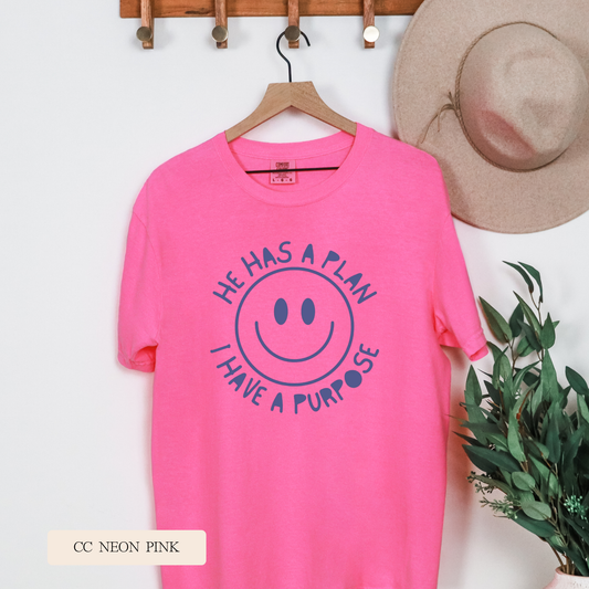 Youth Comfort Colors Short Sleeve Tee He Has a Plan