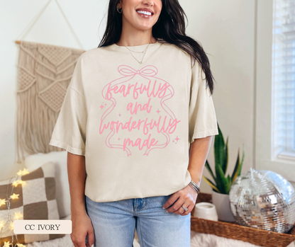 Adult Fearfully Wonderfully Made Coquette Tee