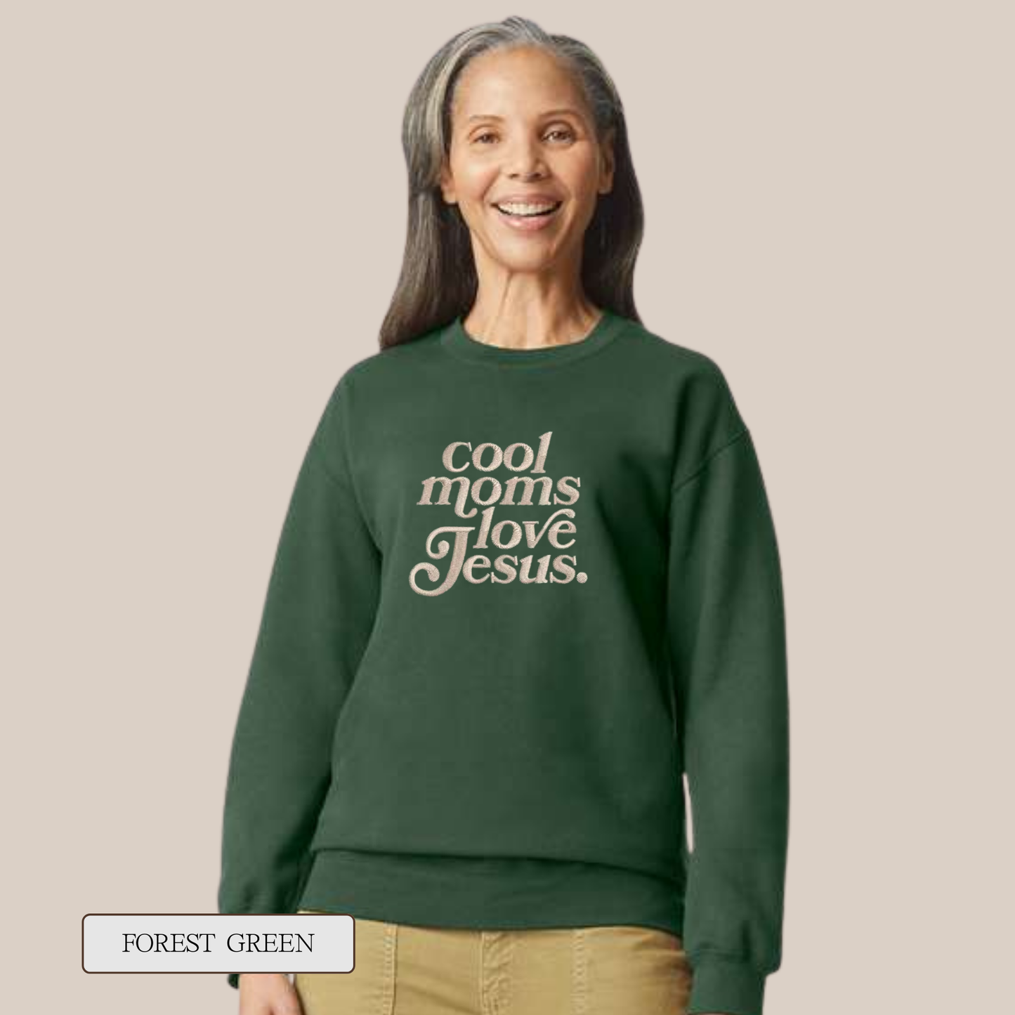 Cool Moms Love Jesus Sweatshirt