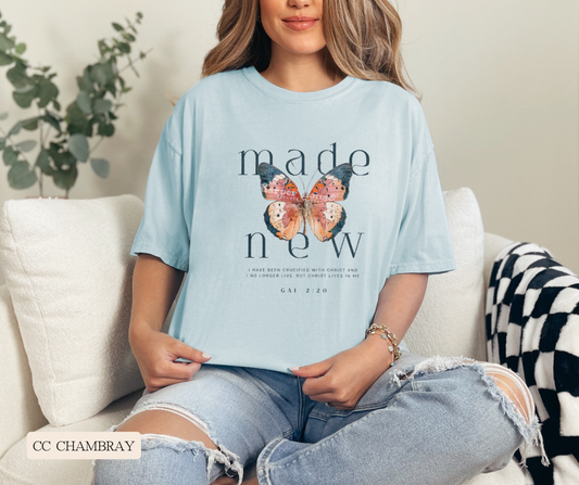 Adult Made New Butterfly Comfort Colors Tee