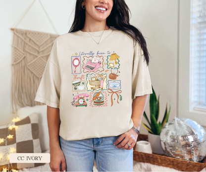 Adult Comfort Colors Born to Thrift Color Graphic Tee