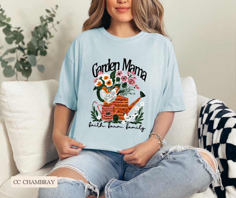 Adult Garden Mama Comfort Colors Tee