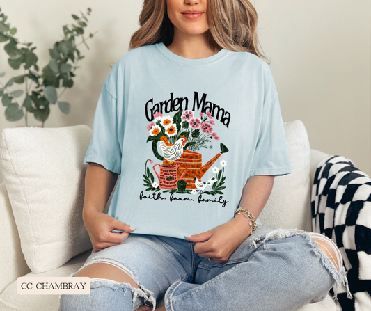 Adult Garden Mama Comfort Colors Tee