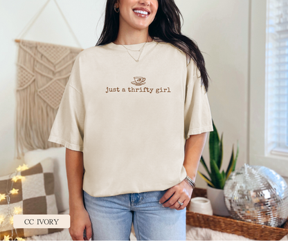 Adult Comfort Colors Thrifty Girl Graphic Tee