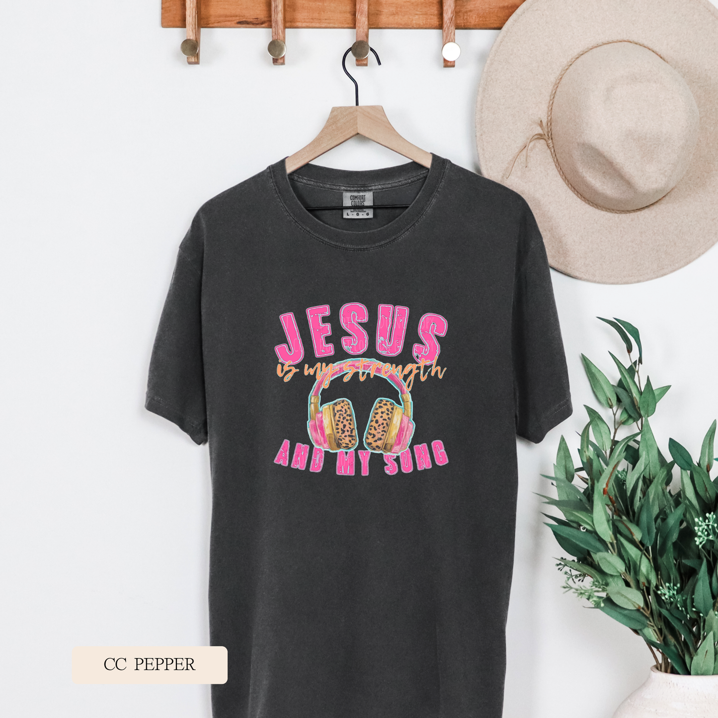 Youth Comfort Colors Short Sleeve Jesus is My Strength T Shirt