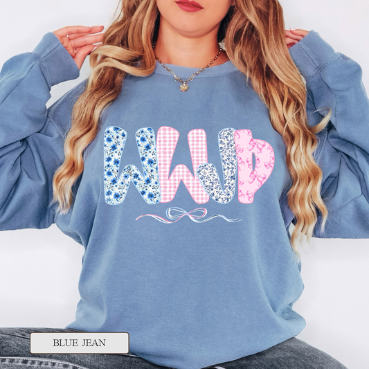Comfort Colors WWJD Graphic Sweatshirt