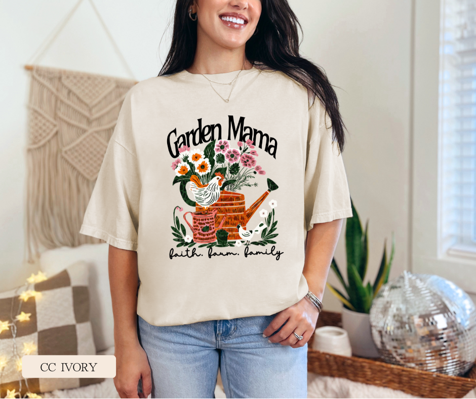 Adult Garden Mama Comfort Colors Tee