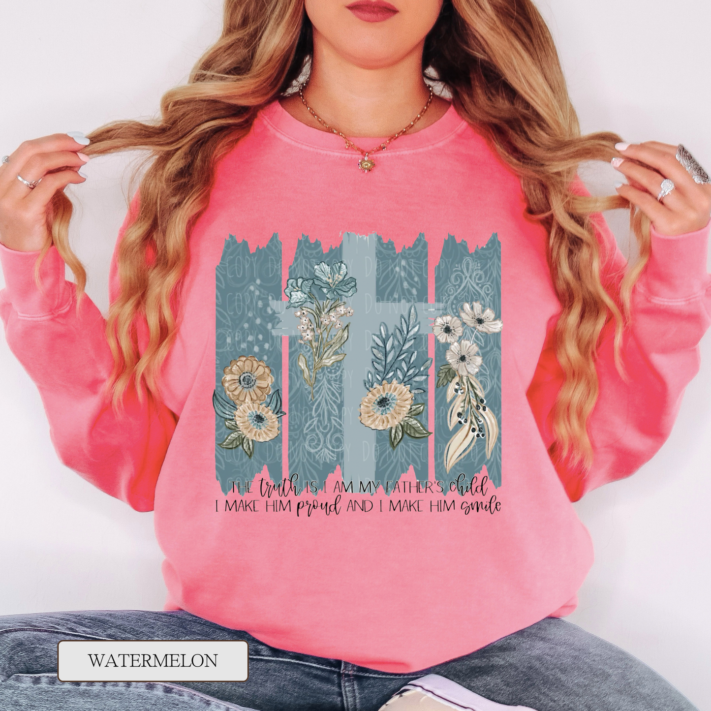 Comfort Colors My Father's Child Graphic Sweatshirt