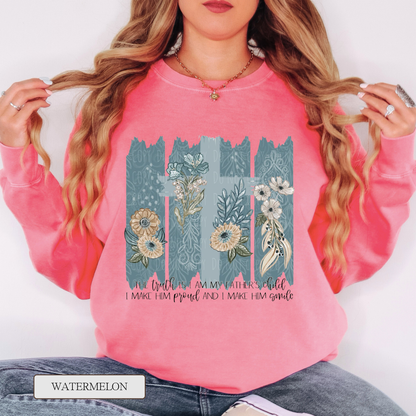 Comfort Colors My Father's Child Graphic Sweatshirt