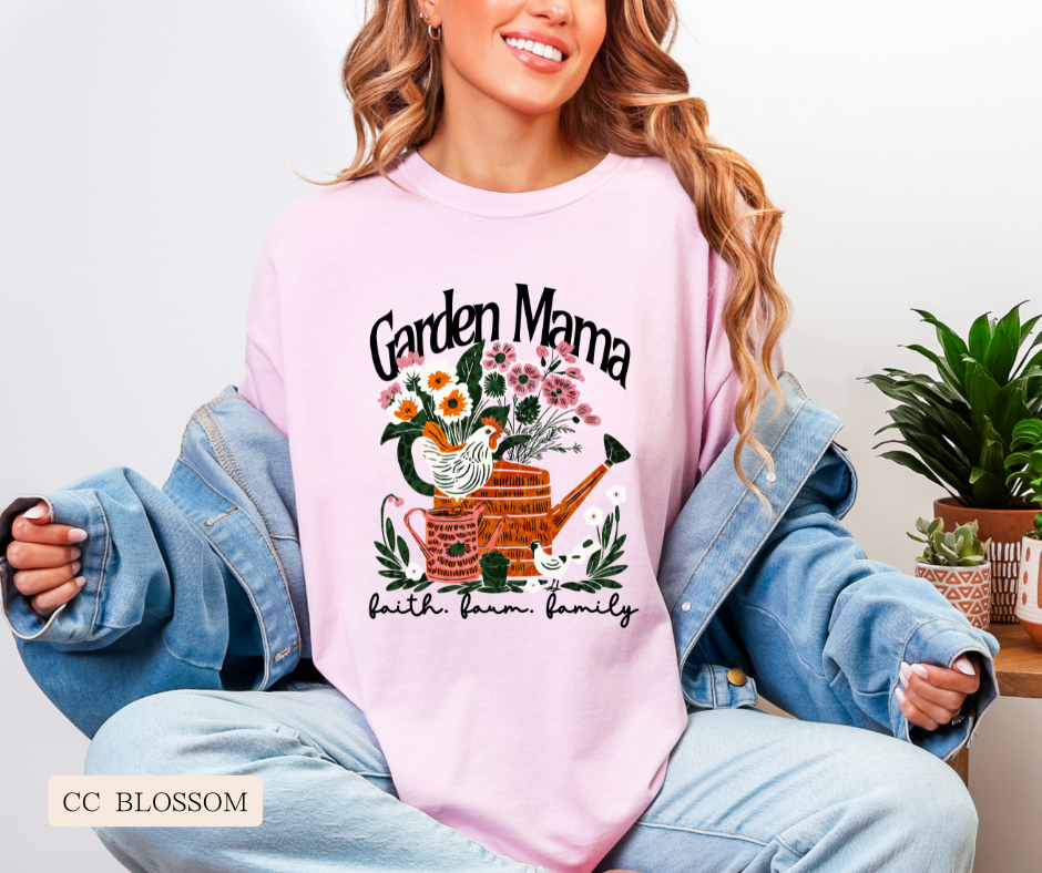 Adult Garden Mama Comfort Colors Tee