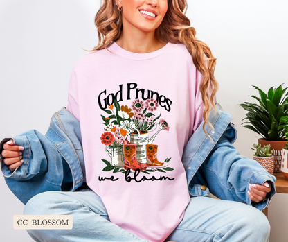 Adult God Prunes We Bloom Comfort Colors Tee