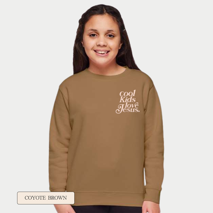 Cool Kids Love Jesus Embroidered Sweatshirt