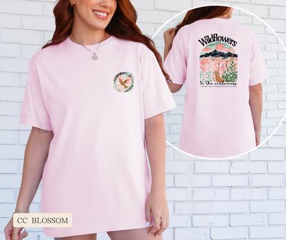 Adult Wildflowers in the Wilderness Comfort Colors Tee