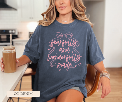 Adult Fearfully Wonderfully Made Coquette Tee