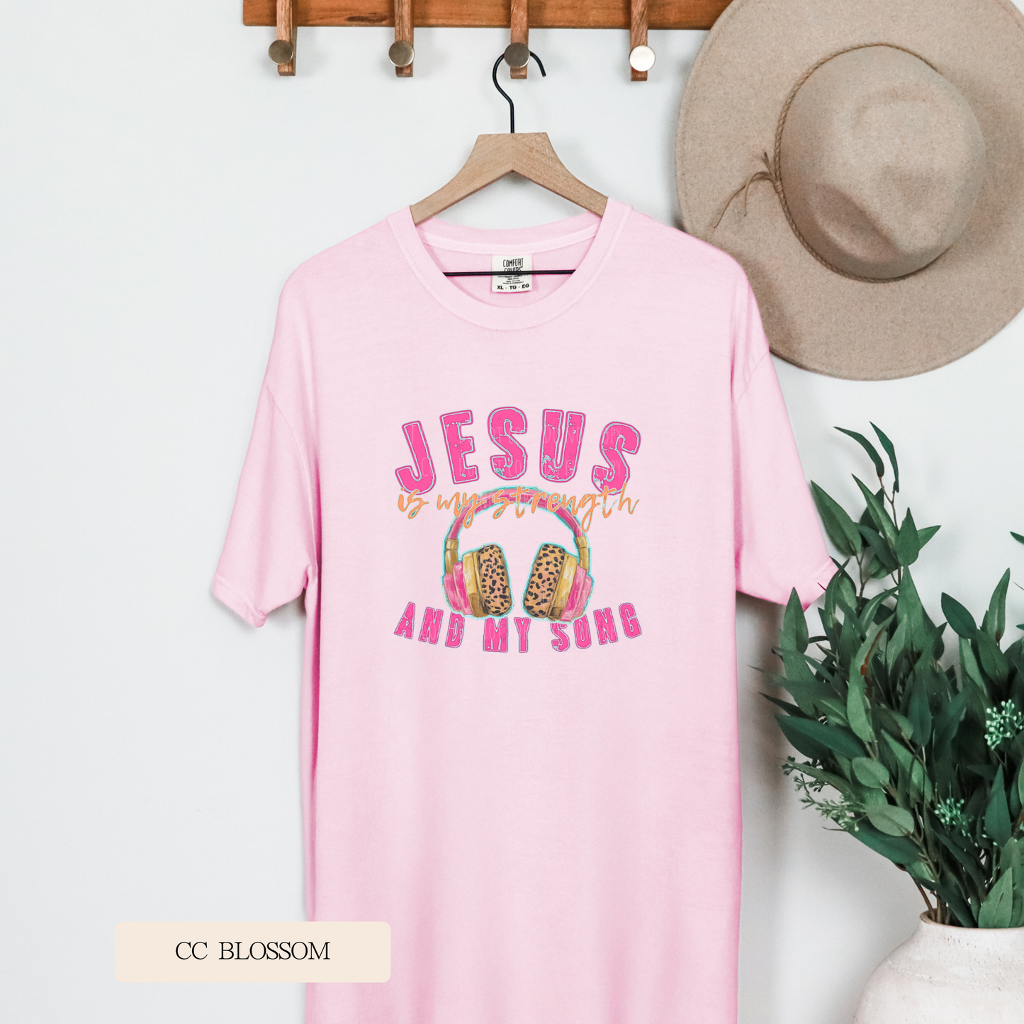 Youth Comfort Colors Short Sleeve Jesus is My Strength T Shirt