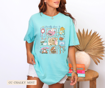 Adult Comfort Colors Born to Thrift Color Graphic Tee