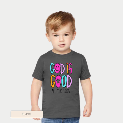 Toddler God is Good Short Sleeve Graphic Tee