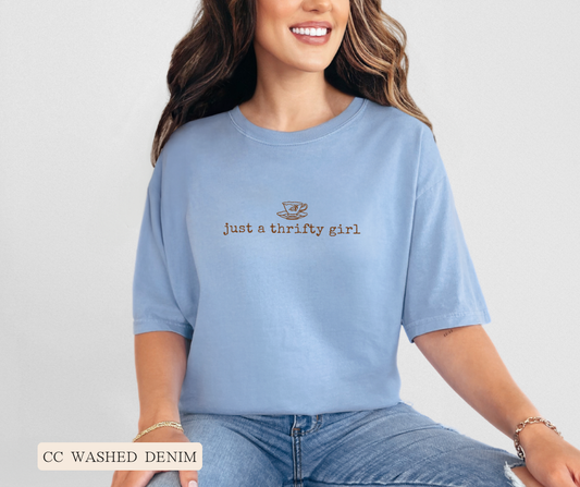 Adult Comfort Colors Thrifty Girl Graphic Tee