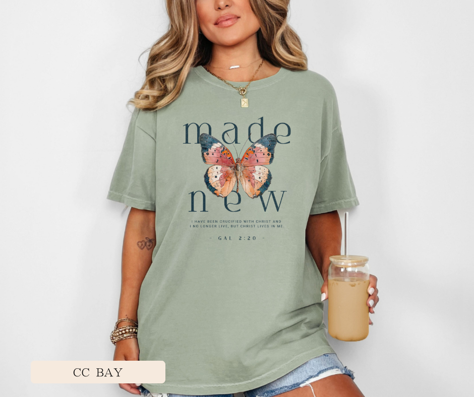 Adult Made New Butterfly Comfort Colors Tee
