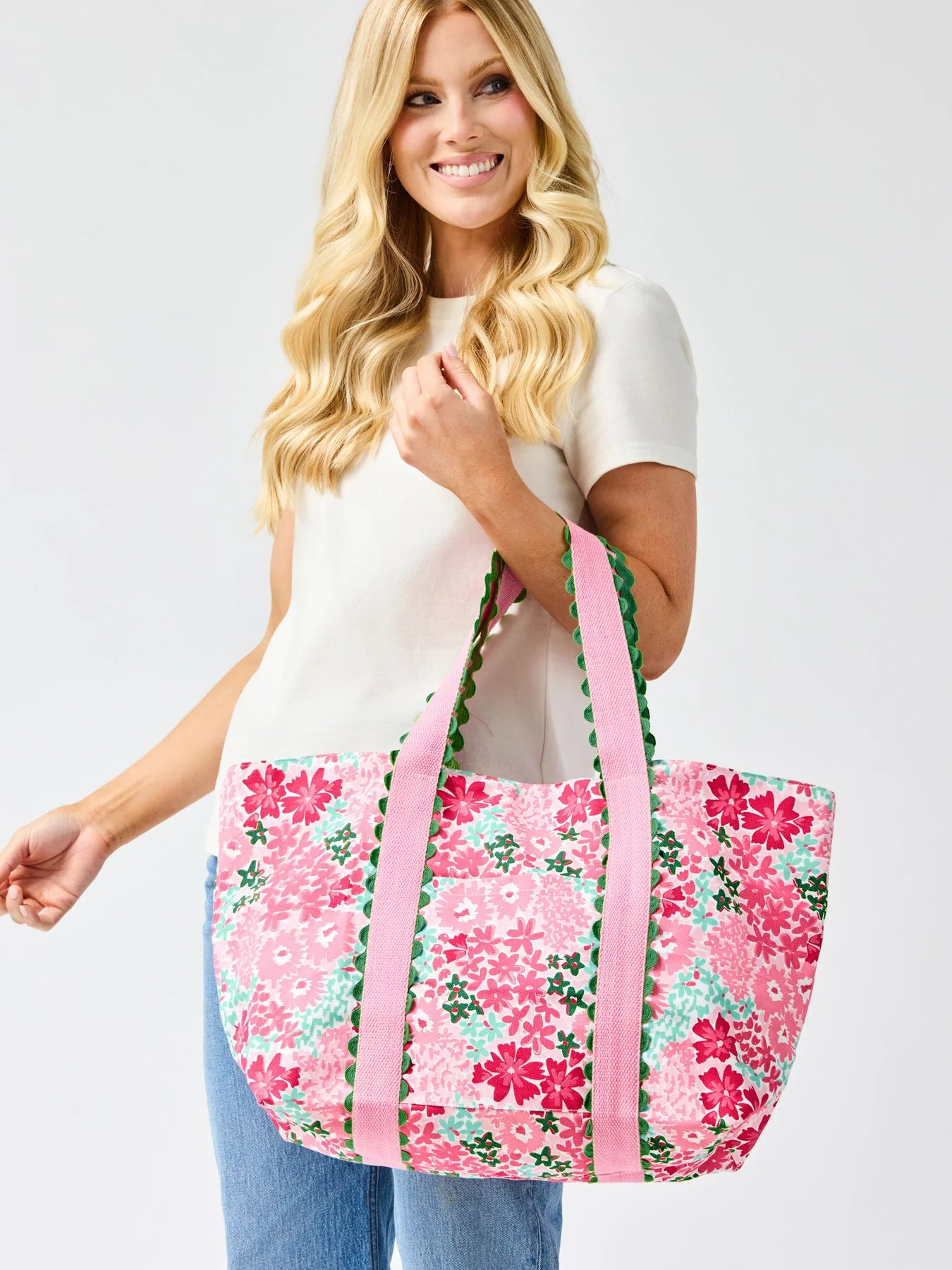 Capri Carryall Tote Bag | Petal Perfect Pink