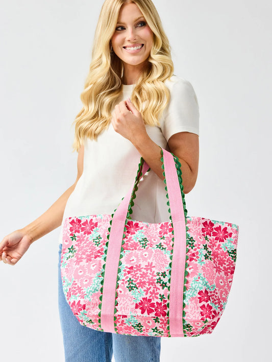 Capri Carryall Tote Bag | Petal Perfect Pink
