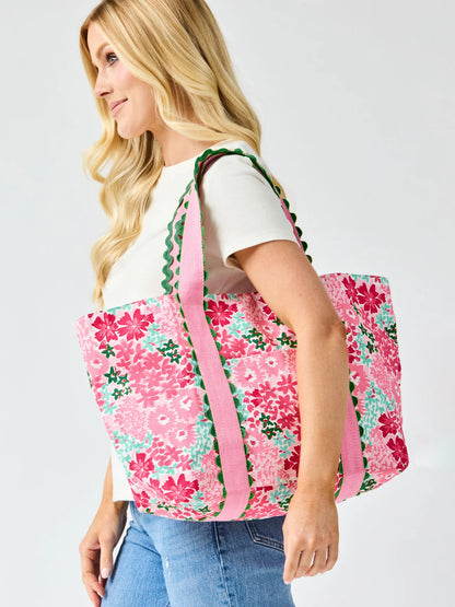 Capri Carryall Tote Bag | Petal Perfect Pink