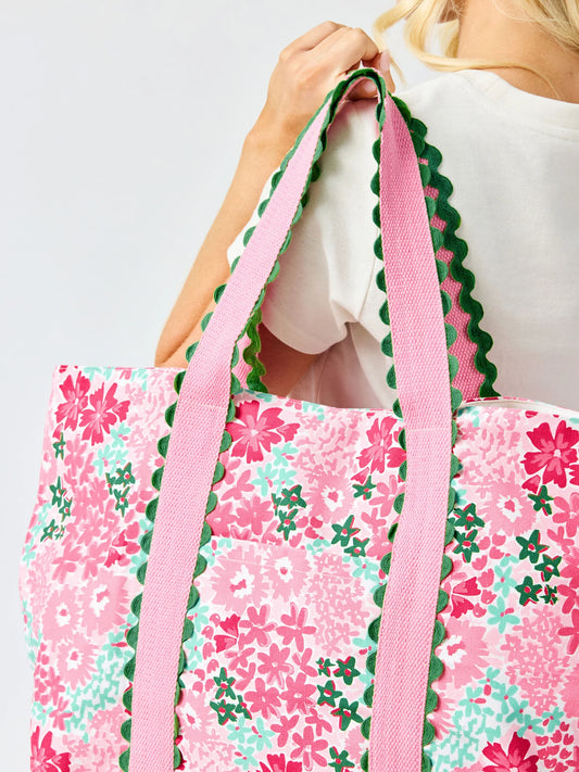 Capri Carryall Tote Bag | Petal Perfect Pink