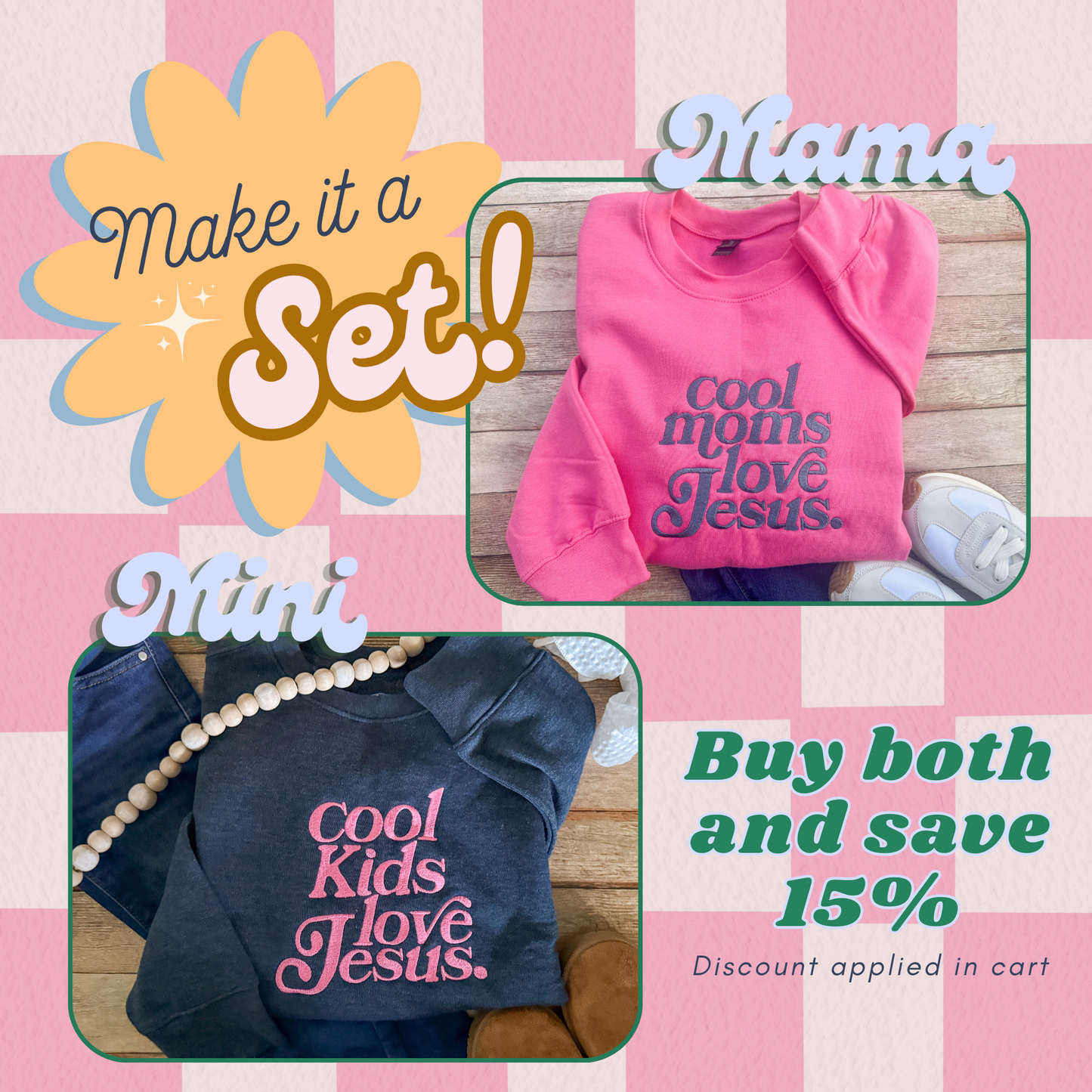 Cool Moms Love Jesus Sweatshirt