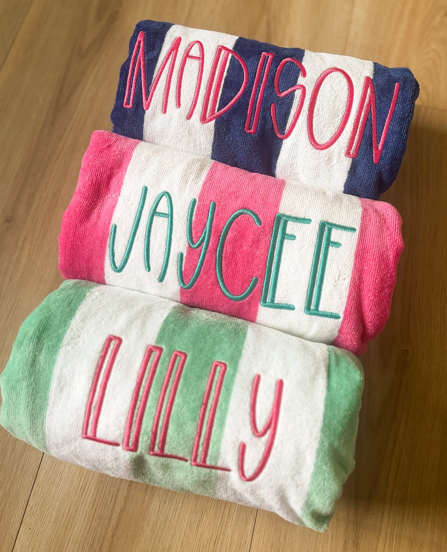 Personalized Embroidered Beach Towels
