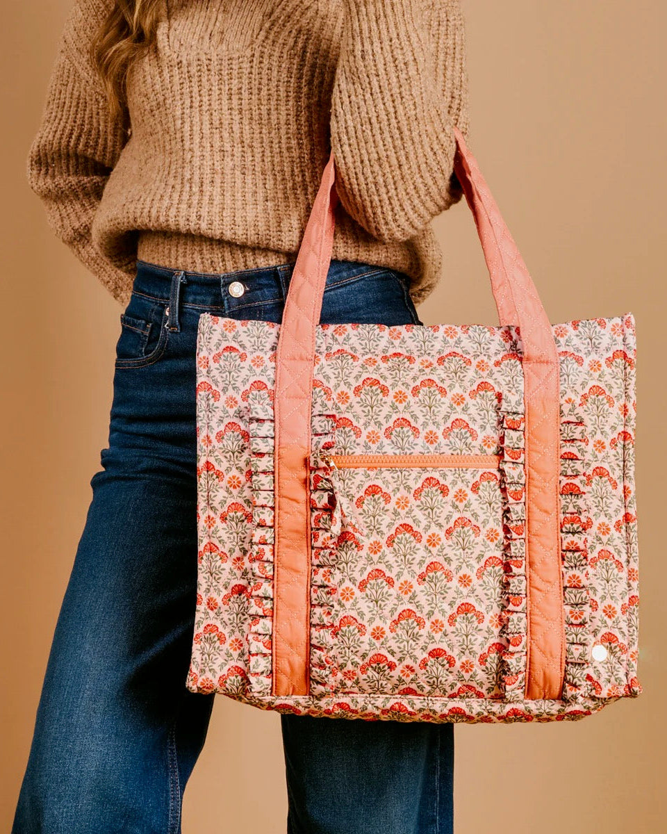 Everbloom Dusty Rose The Everyday Quilted Tote Bag