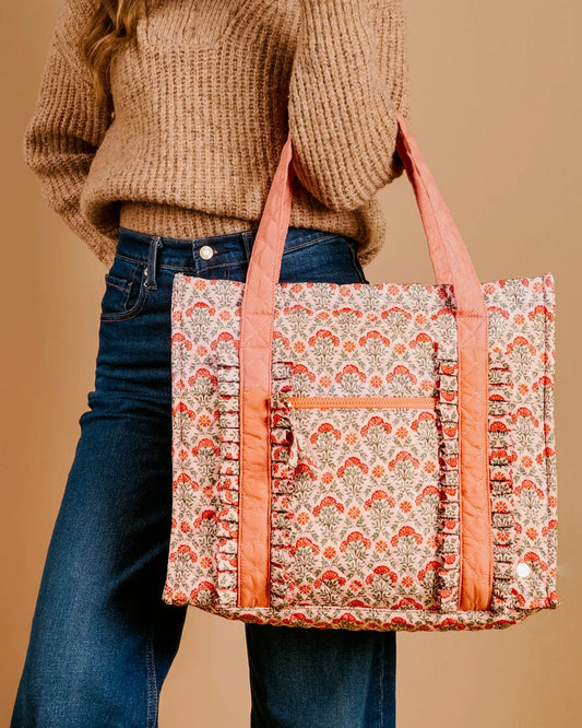 Everbloom Dusty Rose The Everyday Quilted Tote Bag