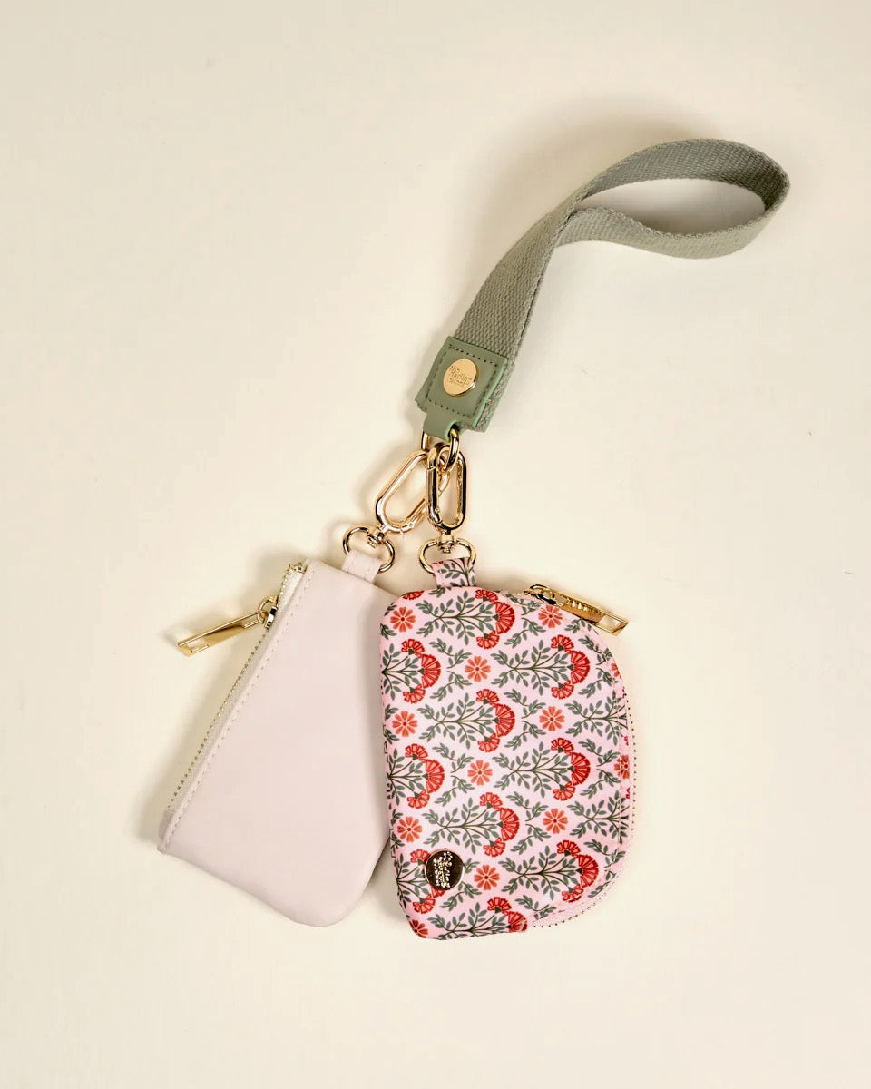 Everbloom Dusty Rose Dynamic Duo Pouch Wristlet