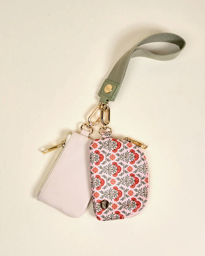 Everbloom Dusty Rose Dynamic Duo Pouch Wristlet