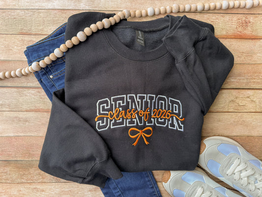 "SENIOR" Embroidered Sweatshirt