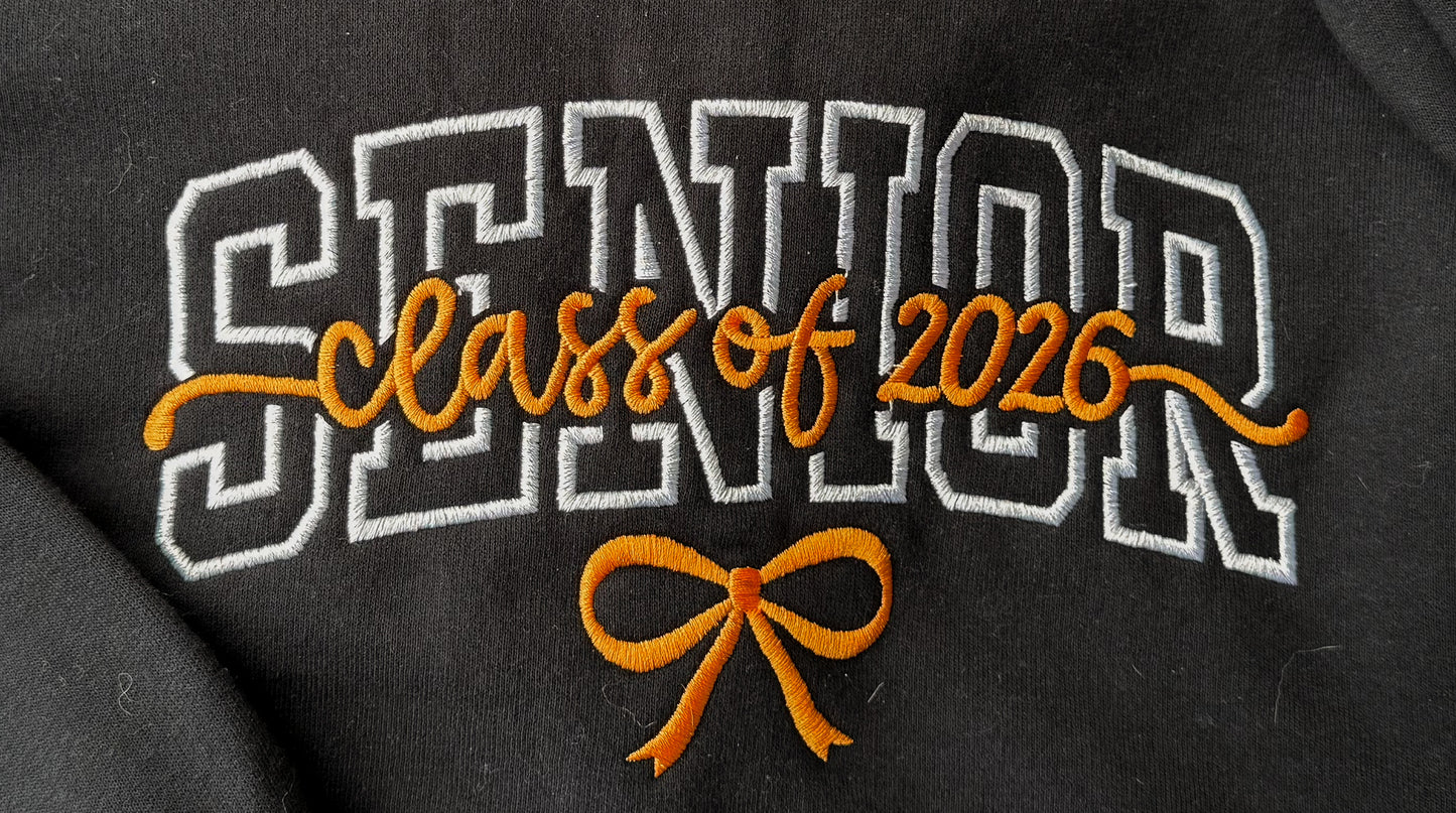 "SENIOR" Embroidered Sweatshirt