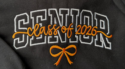 "SENIOR" Embroidered Sweatshirt
