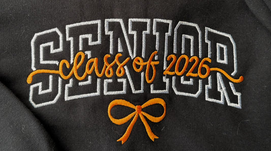 "SENIOR" Embroidered Sweatshirt