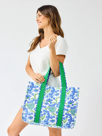 Monaco Tote Bag | Daisy Chain White