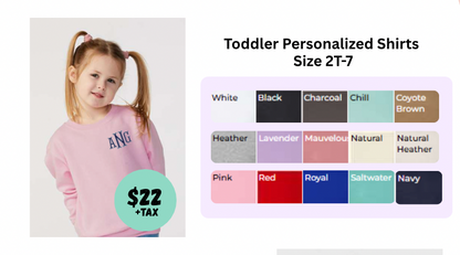 Toddler Personalized Sweatshirt