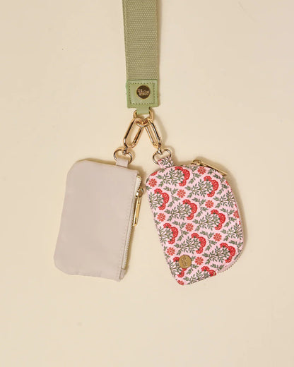 Everbloom Dusty Rose Dynamic Duo Pouch Wristlet