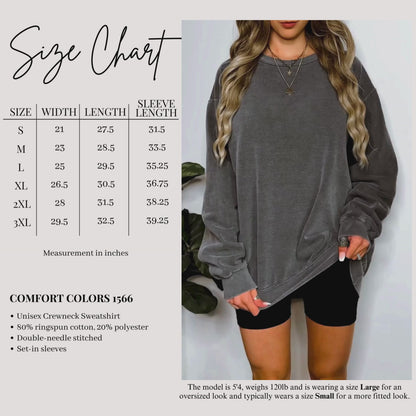 Comfort Colors Floral Collage Graphic Sweatshirt